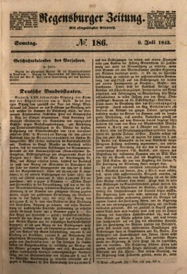 Regensburger Zeitung Sonntag 9. Juli 1843