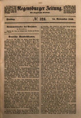 Regensburger Zeitung Freitag 24. November 1843