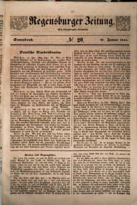Regensburger Zeitung Samstag 20. Januar 1844