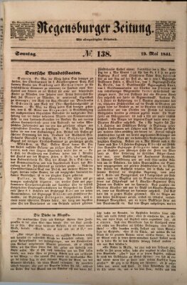 Regensburger Zeitung Sonntag 19. Mai 1844