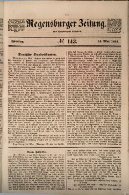 Regensburger Zeitung Freitag 24. Mai 1844
