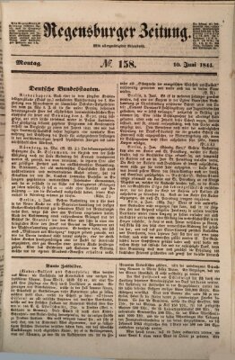 Regensburger Zeitung Montag 10. Juni 1844