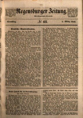 Regensburger Zeitung Dienstag 3. März 1846