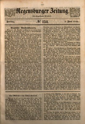 Regensburger Zeitung Freitag 5. Juni 1846