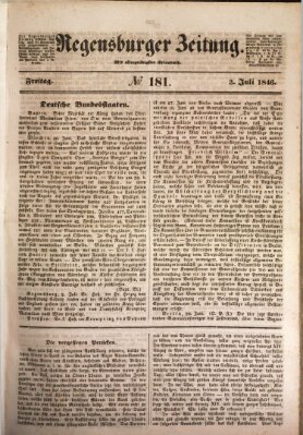 Regensburger Zeitung Freitag 3. Juli 1846