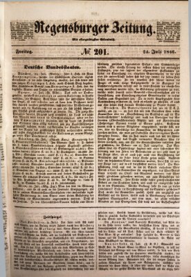 Regensburger Zeitung Freitag 24. Juli 1846