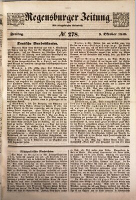Regensburger Zeitung Freitag 9. Oktober 1846