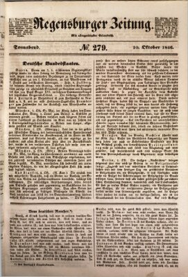 Regensburger Zeitung Samstag 10. Oktober 1846