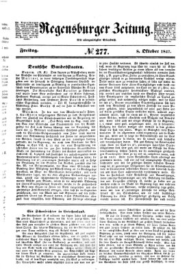 Regensburger Zeitung Freitag 8. Oktober 1847