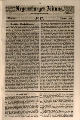 Regensburger Zeitung Montag 17. Januar 1848