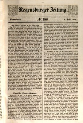 Regensburger Zeitung Samstag 8. Juli 1848