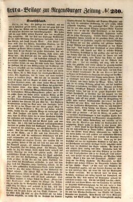 Regensburger Zeitung Samstag 19. August 1848