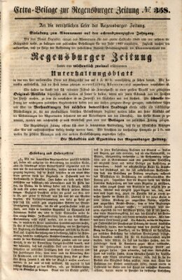 Regensburger Zeitung Mittwoch 27. Dezember 1848