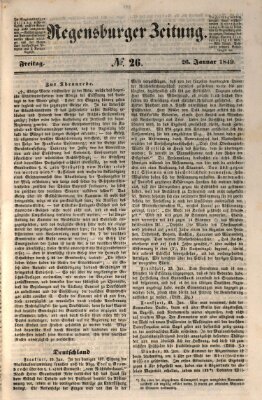 Regensburger Zeitung Freitag 26. Januar 1849