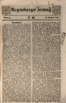 Regensburger Zeitung Montag 29. Januar 1849