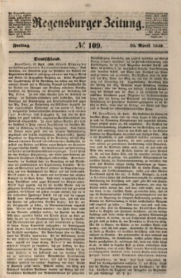 Regensburger Zeitung Freitag 20. April 1849