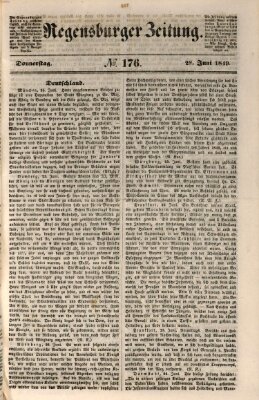 Regensburger Zeitung Donnerstag 28. Juni 1849