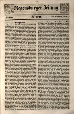 Regensburger Zeitung Freitag 19. Oktober 1849