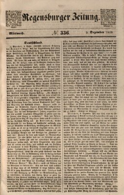 Regensburger Zeitung Mittwoch 5. Dezember 1849