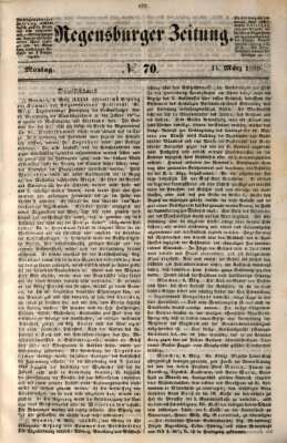 Regensburger Zeitung Montag 11. März 1850