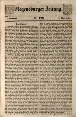 Regensburger Zeitung Samstag 11. Mai 1850
