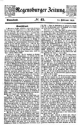 Regensburger Zeitung Samstag 14. Februar 1852