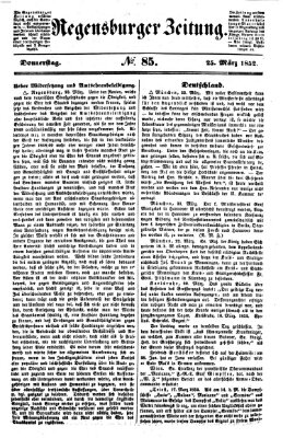 Regensburger Zeitung Donnerstag 25. März 1852
