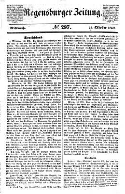 Regensburger Zeitung Mittwoch 27. Oktober 1852