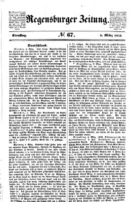 Regensburger Zeitung Dienstag 8. März 1853