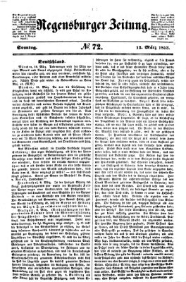 Regensburger Zeitung Sonntag 13. März 1853