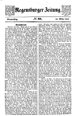 Regensburger Zeitung Donnerstag 31. März 1853