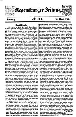 Regensburger Zeitung Sonntag 24. April 1853