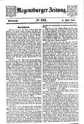 Regensburger Zeitung Mittwoch 6. Juli 1853