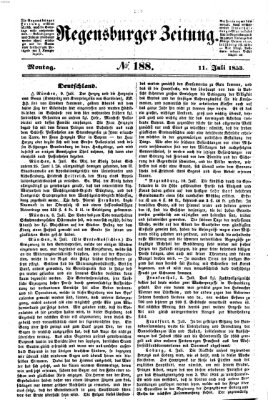 Regensburger Zeitung Montag 11. Juli 1853
