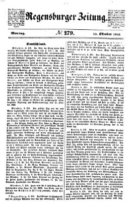 Regensburger Zeitung Montag 10. Oktober 1853