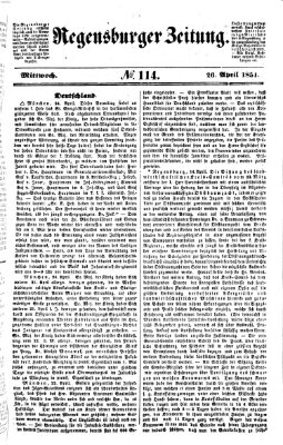 Regensburger Zeitung Mittwoch 26. April 1854