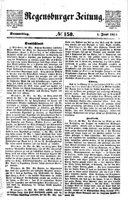 Regensburger Zeitung Donnerstag 1. Juni 1854