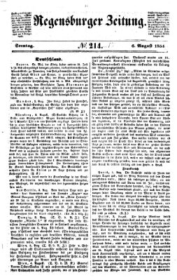 Regensburger Zeitung Sonntag 6. August 1854