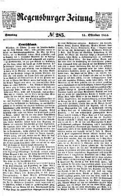 Regensburger Zeitung Sonntag 15. Oktober 1854