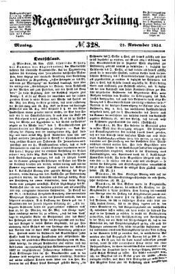 Regensburger Zeitung Montag 27. November 1854