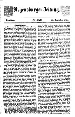 Regensburger Zeitung Dienstag 19. Dezember 1854