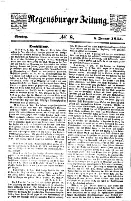 Regensburger Zeitung Montag 8. Januar 1855