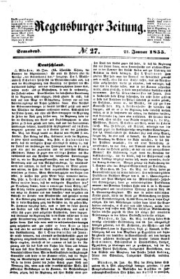 Regensburger Zeitung Samstag 27. Januar 1855