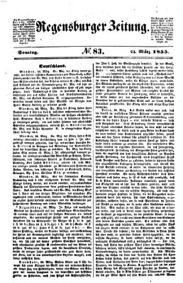 Regensburger Zeitung Sonntag 25. März 1855