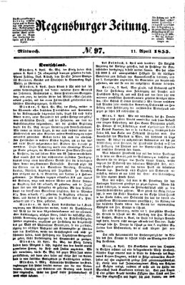 Regensburger Zeitung Mittwoch 11. April 1855