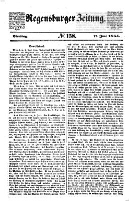 Regensburger Zeitung Dienstag 12. Juni 1855
