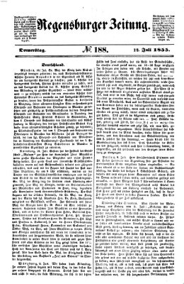 Regensburger Zeitung Donnerstag 12. Juli 1855