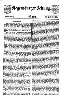 Regensburger Zeitung Donnerstag 26. Juli 1855
