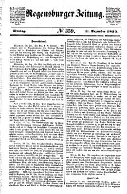Regensburger Zeitung Montag 31. Dezember 1855