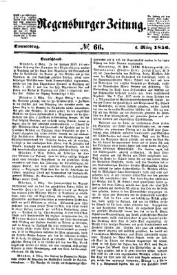 Regensburger Zeitung Donnerstag 6. März 1856